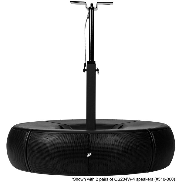 Main product image for Dayton Audio QS204PB 4-Way Pole Mount Speaker Bracke 310-061